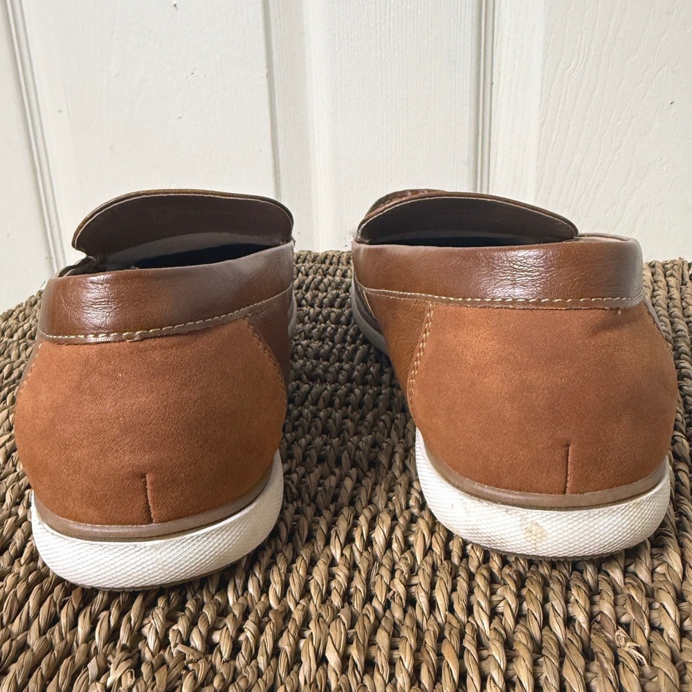 J. Ferrar JF Essex Loafers Mens 8.5M Cognac Brown Slip On Memory Foam Casual - Picture 5 of 9